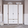 Hanah Home Nisan 1600-024 Nogal claro y blanco